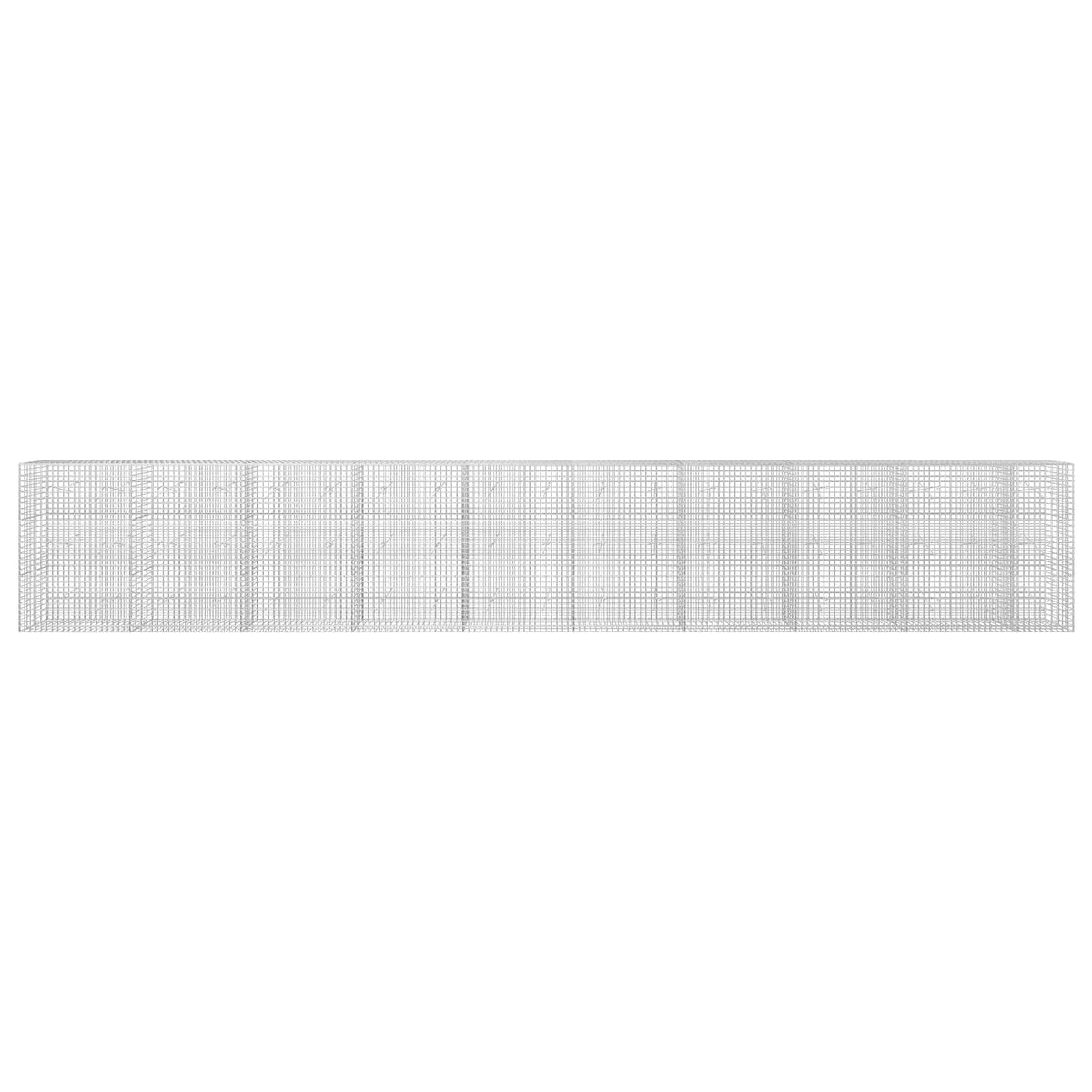 vidaXL Gabion z drutu 3,5 mm i siatką 5x5 cm 950x20x150 cm