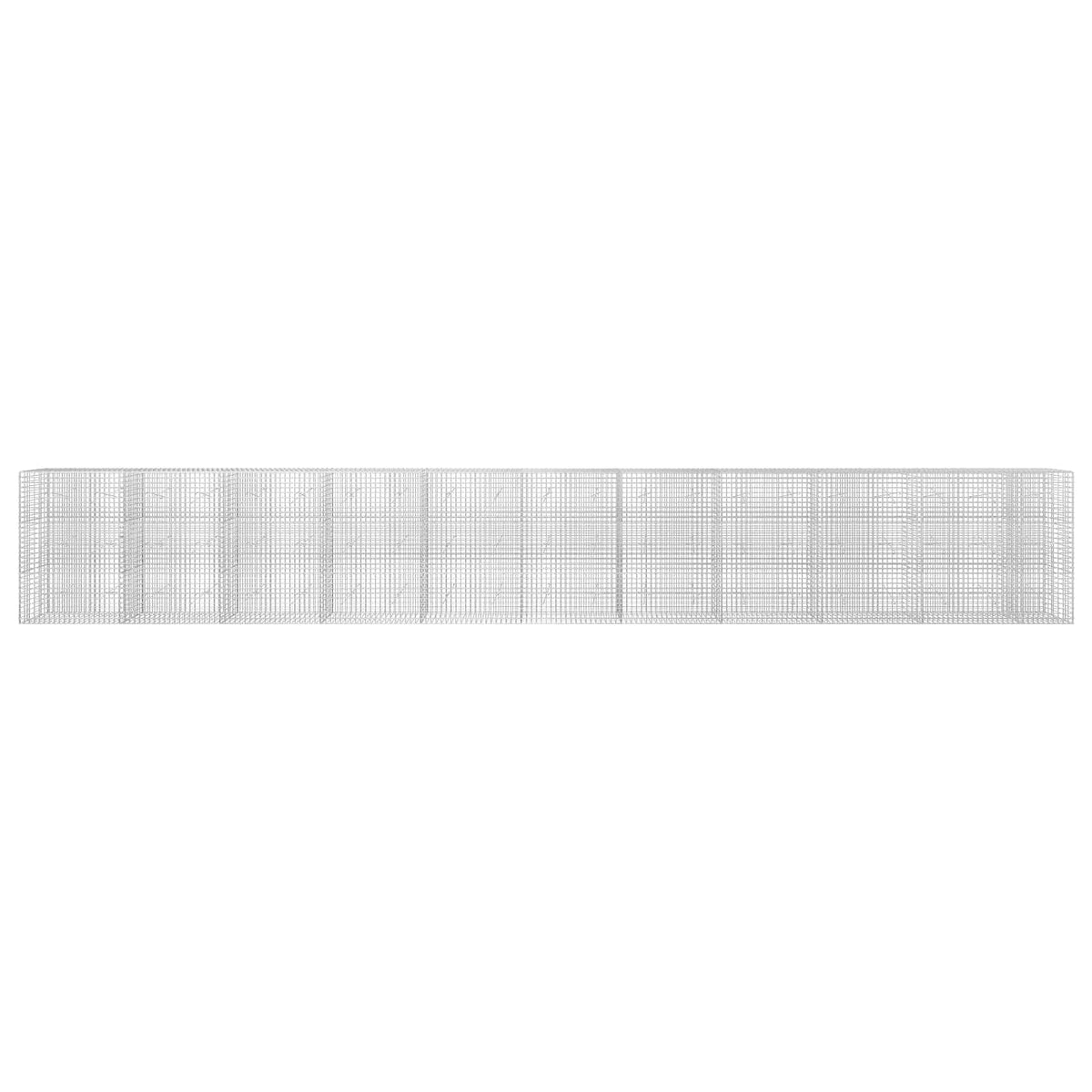 vidaXL Gabion z drutu 3,5 mm i siatką 5x5 cm 1050x20x150 cm