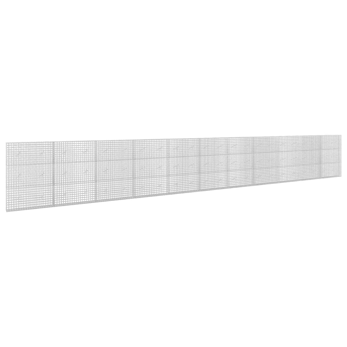 vidaXL Gabion z drutu 3,5 mm i siatką 5x5 cm 1100x20x150 cm