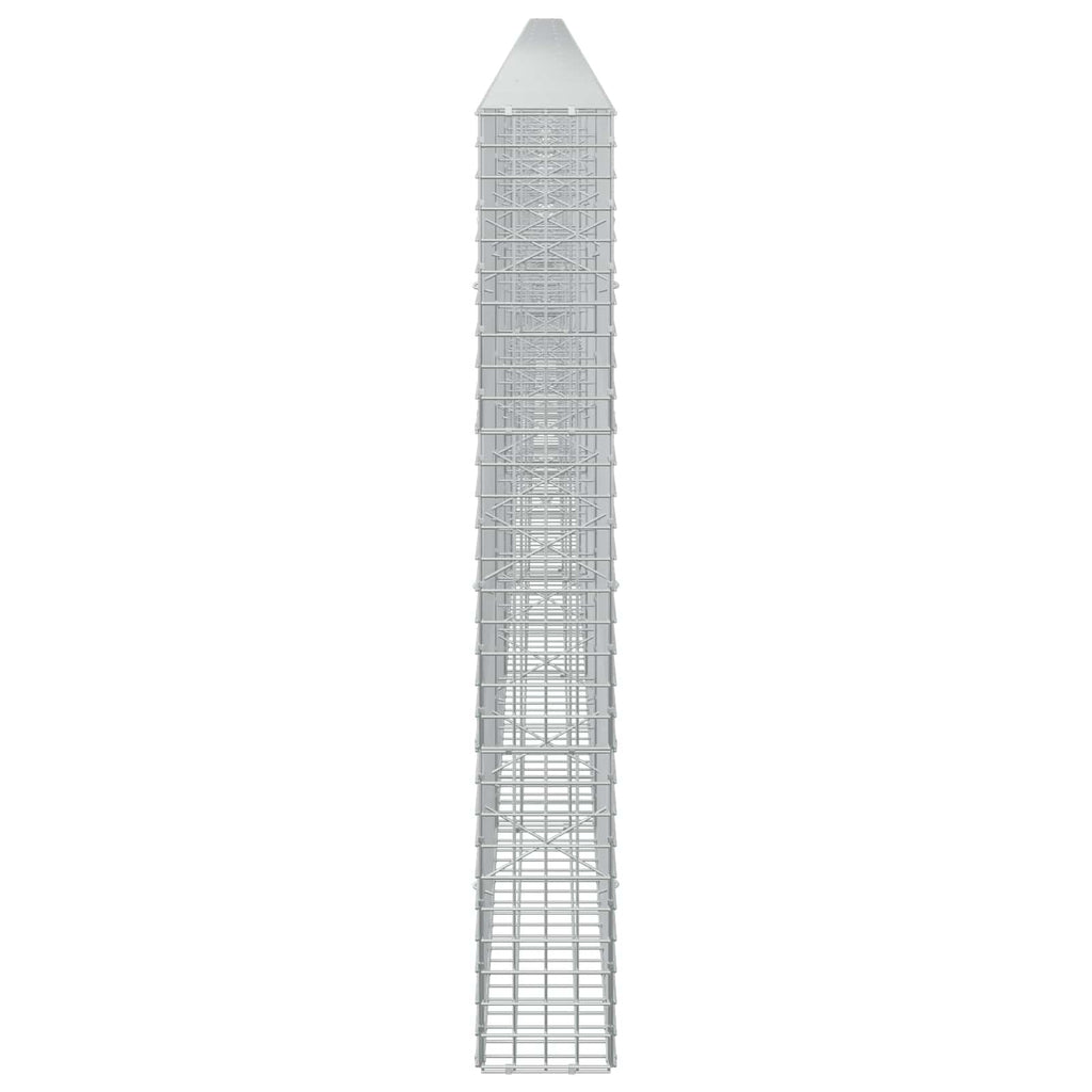 vidaXL Gabion z drutu 3,5 mm i siatką 5x5 cm 1100x20x150 cm