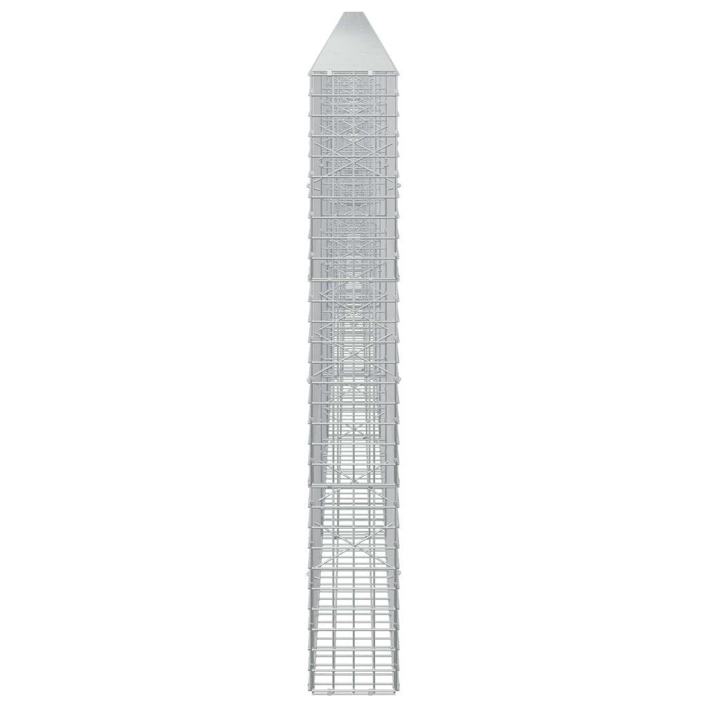 vidaXL Gabion z drutu 3,5 mm i siatką 5x5 cm 1200x20x150 cm