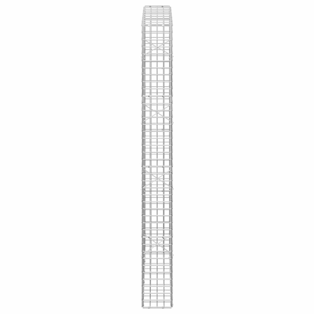 vidaXL Gabion z drutu 3,5 mm i siatką 5x5 cm 50x20x200 cm