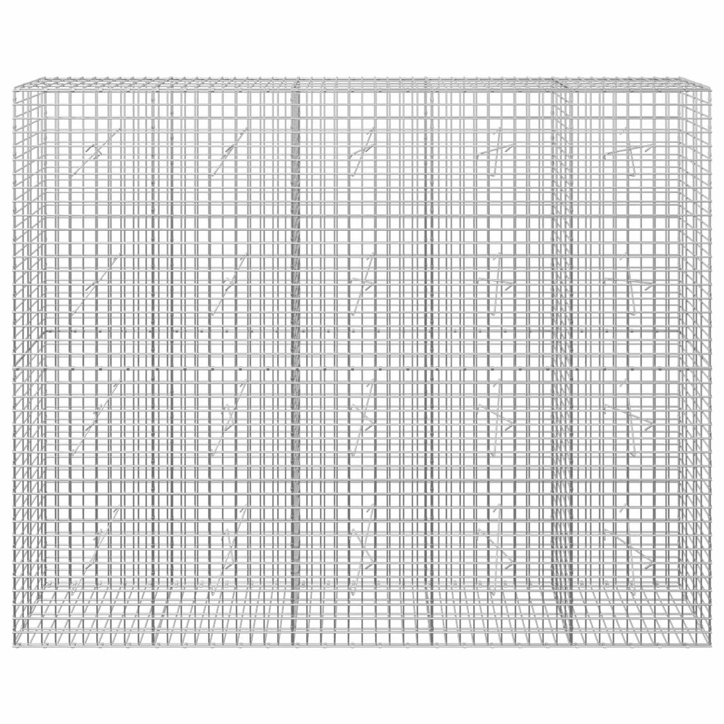 vidaXL Gabion z drutu 3,5 mm i siatką 5x5 cm 250x20x200 cm