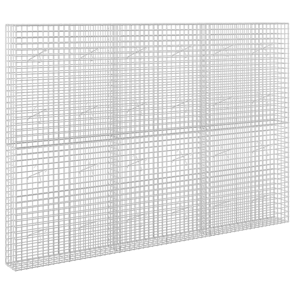 vidaXL Gabion z drutu 3,5 mm i siatką 5x5 cm 300x20x200 cm