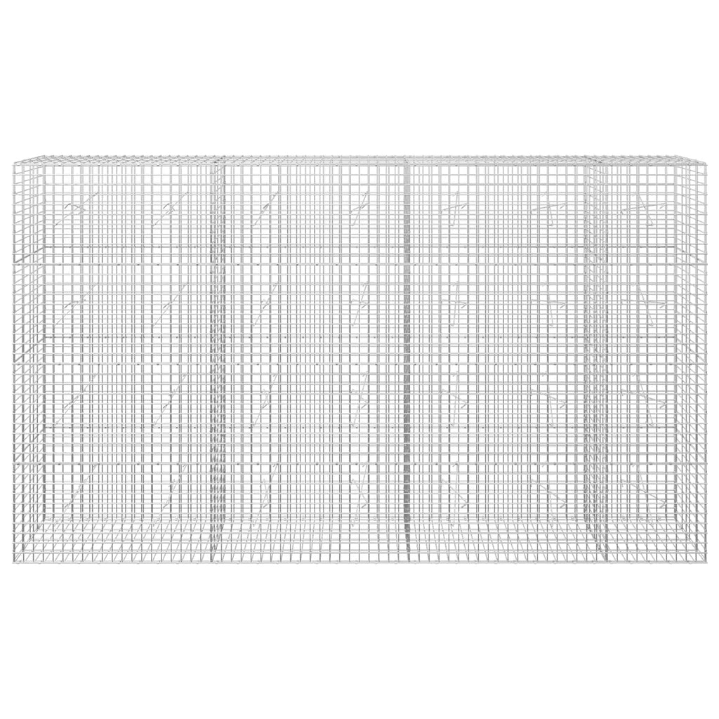 vidaXL Gabion z drutu 3,5 mm i siatką 5x5 cm 350x20x200 cm