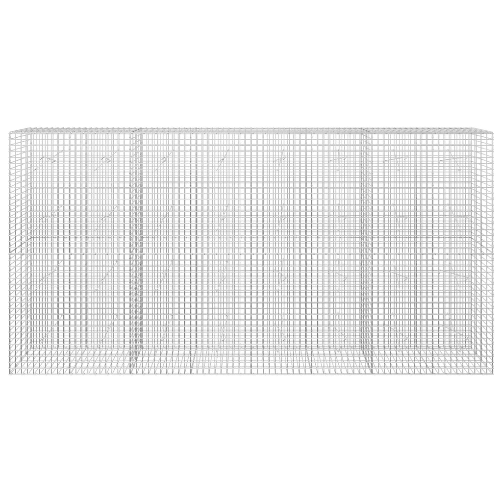 vidaXL Gabion z drutu 3,5 mm i siatką 5x5 cm 400x20x200 cm