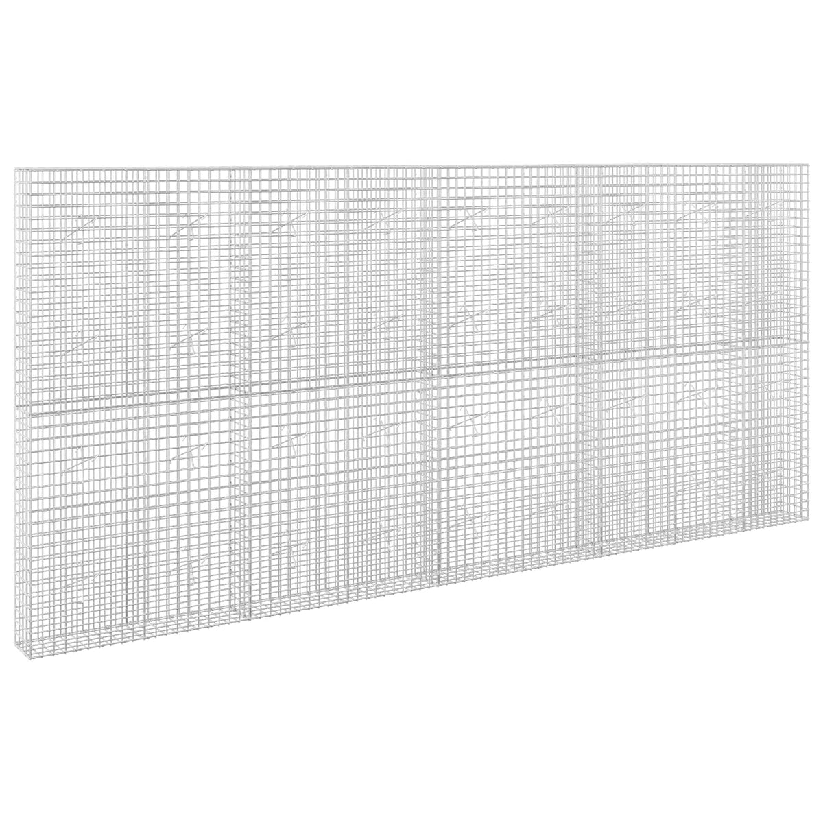 vidaXL Gabion z drutu 3,5 mm i siatką 5x5 cm 450x20x200 cm