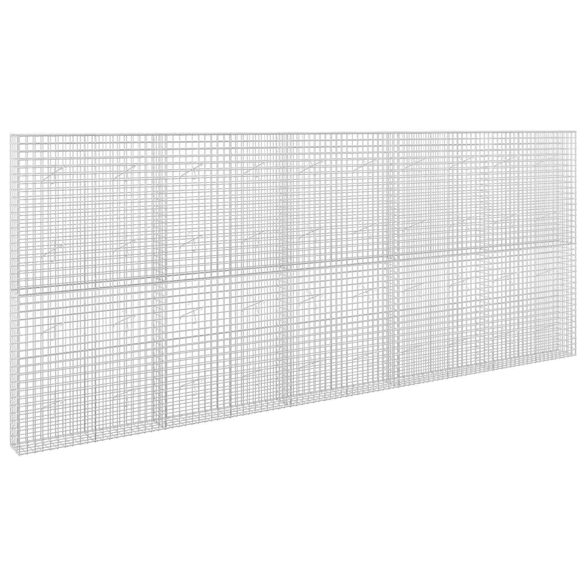 vidaXL Gabion z drutu 3,5 mm i siatką 5x5 cm 500x20x200 cm