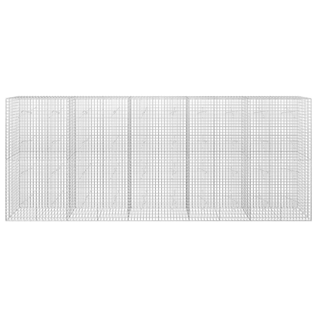 vidaXL Gabion z drutu 3,5 mm i siatką 5x5 cm 500x20x200 cm
