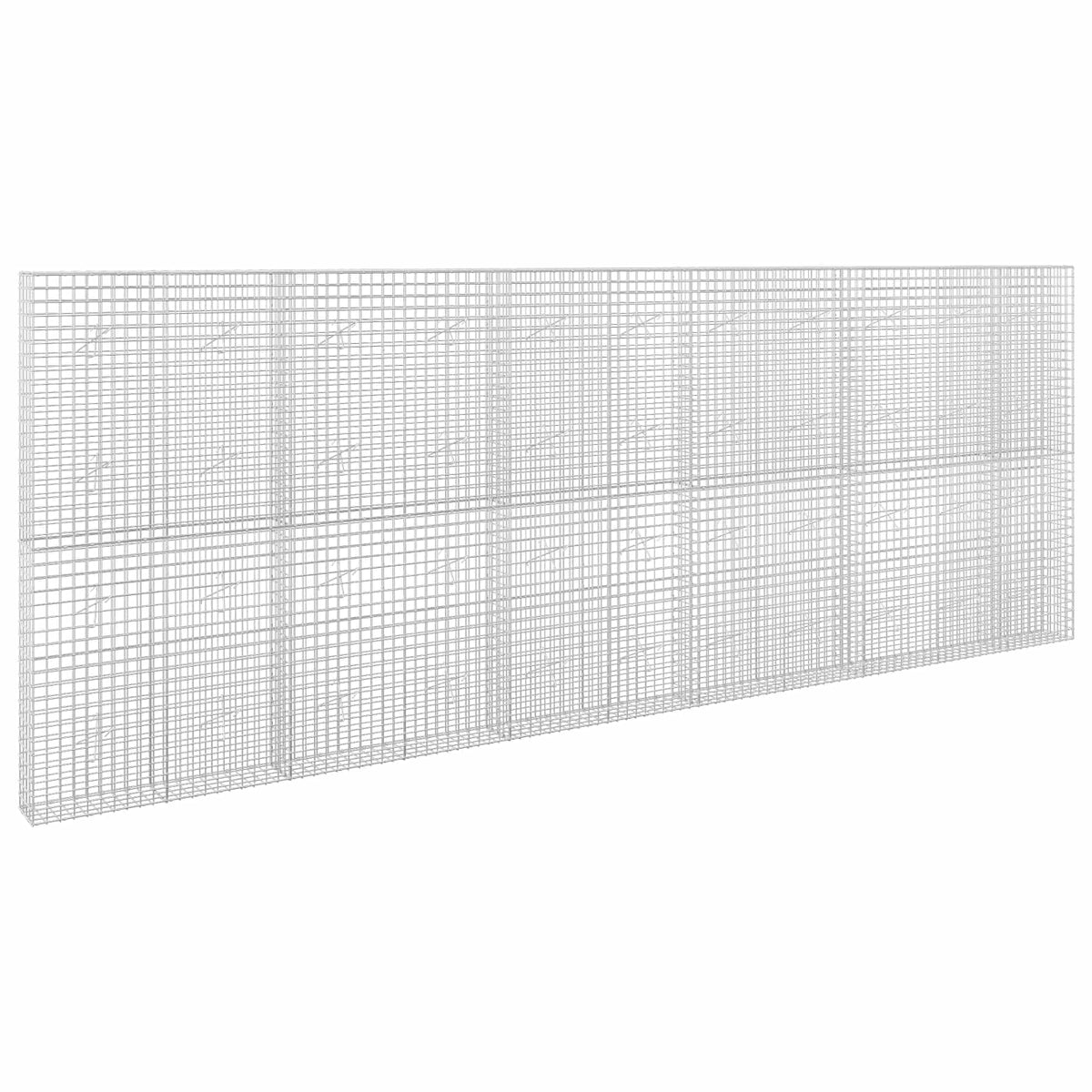 vidaXL Gabion z drutu 3,5 mm i siatką 5x5 cm 550x20x200 cm