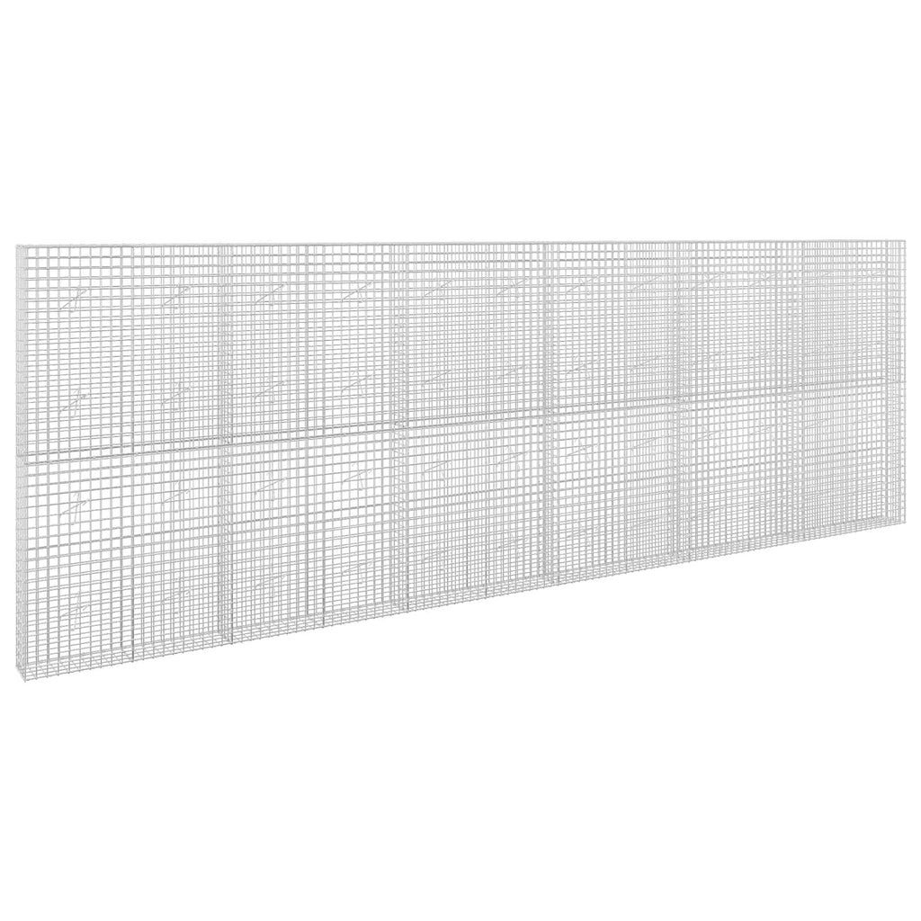 vidaXL Gabion z drutu 3,5 mm i siatką 5x5 cm 600x20x200 cm