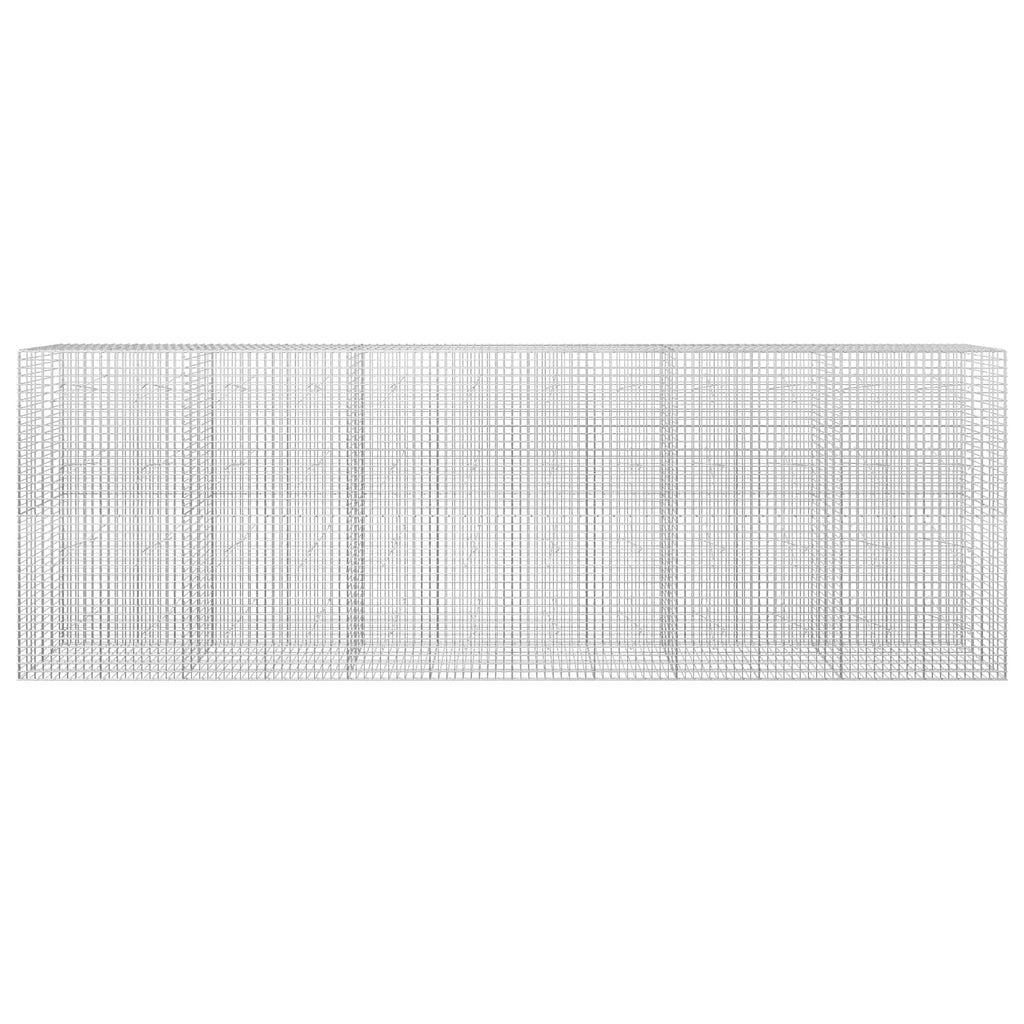 vidaXL Gabion z drutu 3,5 mm i siatką 5x5 cm 600x20x200 cm