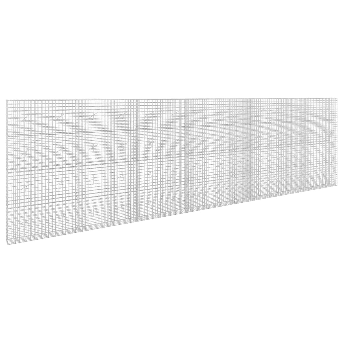 vidaXL Gabion z drutu 3,5 mm i siatką 5x5 cm 700x20x200 cm