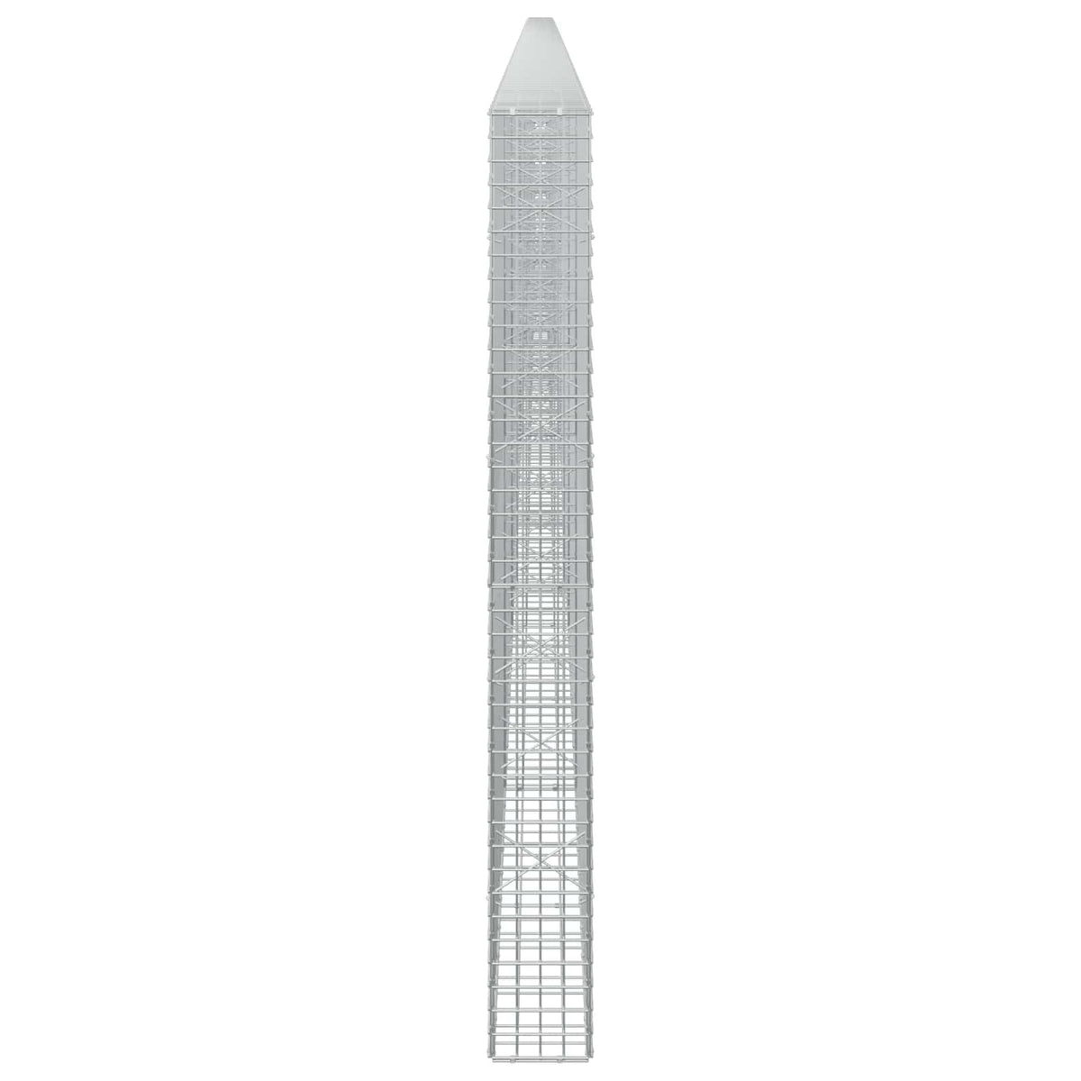vidaXL Gabion z drutu 3,5 mm i siatką 5x5 cm 900x20x200 cm