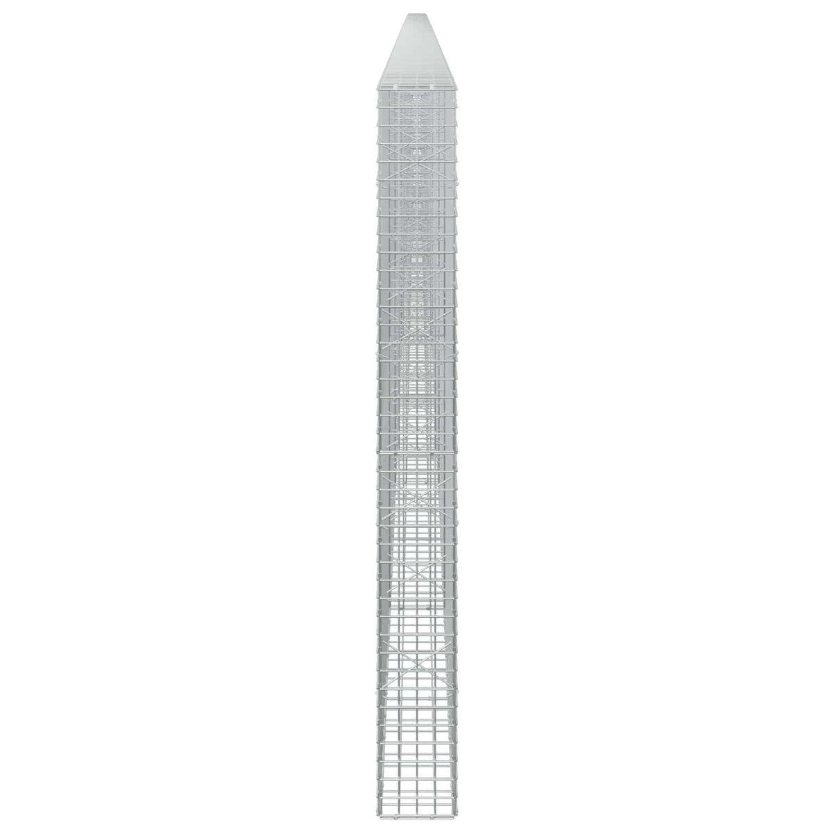 vidaXL Gabion z drutu 3,5 mm i siatką 5x5 cm 950x20x200 cm
