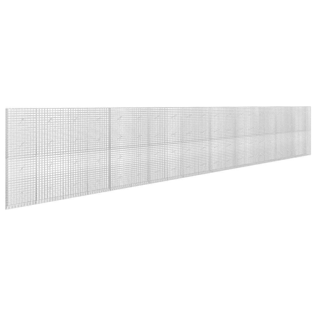 vidaXL Gabion z drutu 3,5 mm i siatką 5x5 cm 1000x20x200 cm