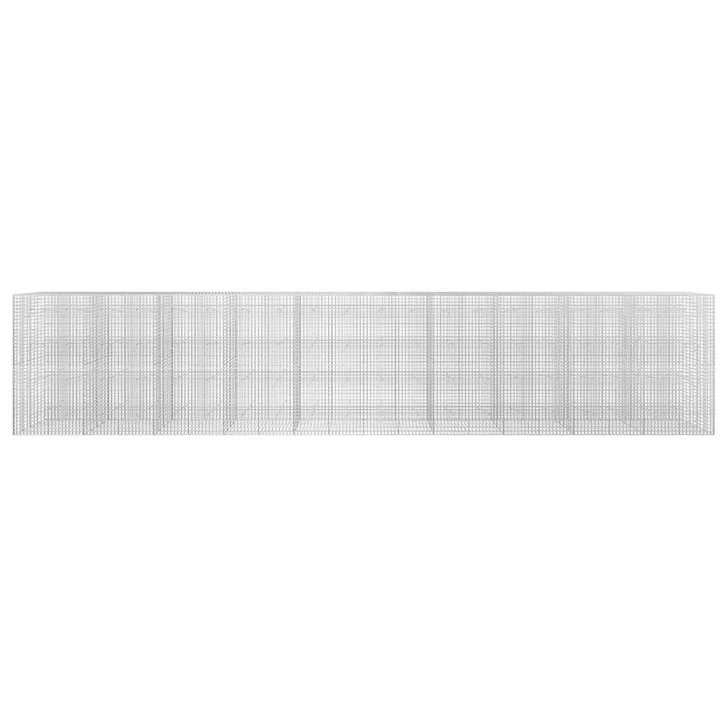 vidaXL Gabion z drutu 3,5 mm i siatką 5x5 cm 1000x20x200 cm