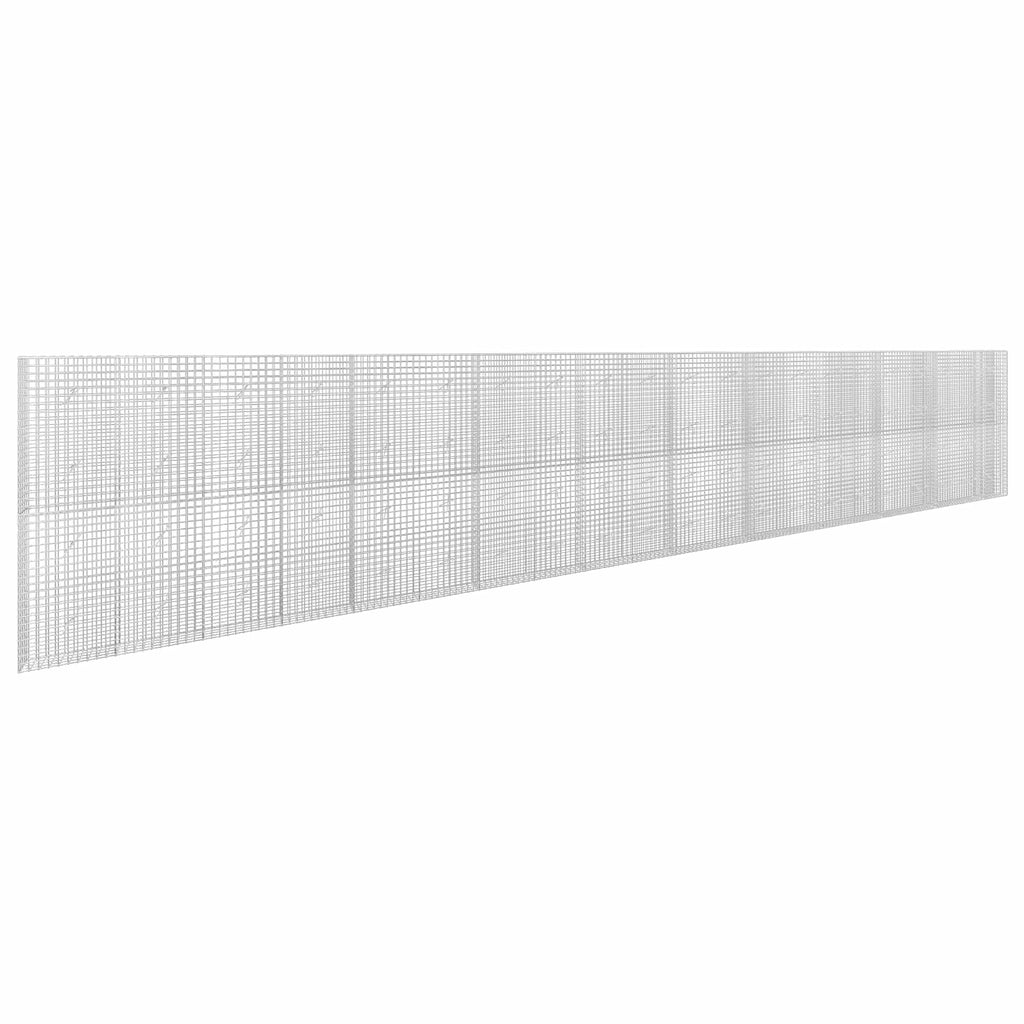 vidaXL Gabion z drutu 3,5 mm i siatką 5x5 cm 1050x20x200 cm