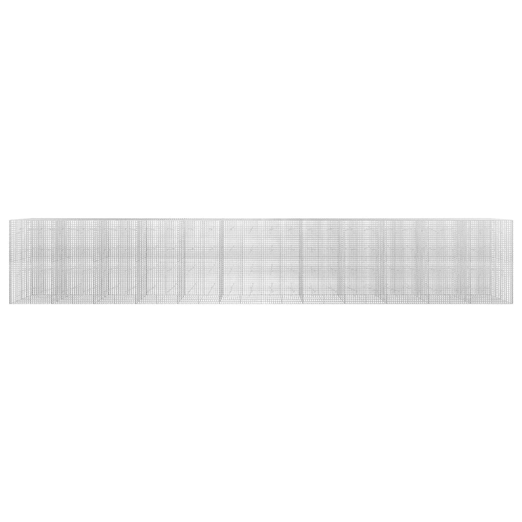 vidaXL Gabion z drutu 3,5 mm i siatką 5x5 cm 1200x20x200 cm