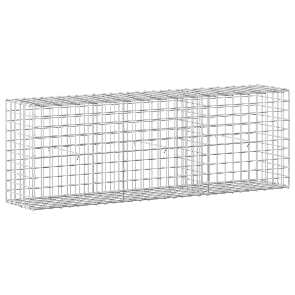vidaXL Gabion z drutu 3,5 mm i siatką 5x5 cm 150x30x50 cm