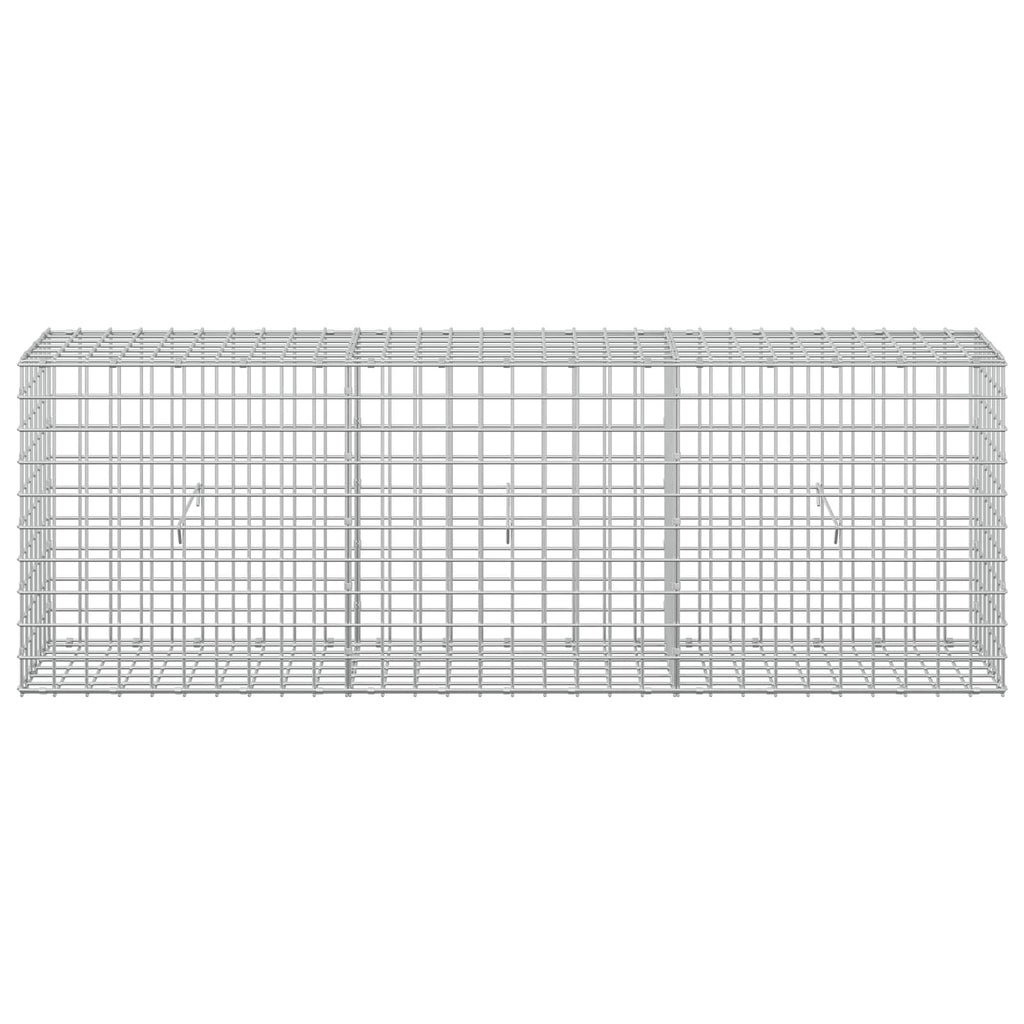 vidaXL Gabion z drutu 3,5 mm i siatką 5x5 cm 150x30x50 cm