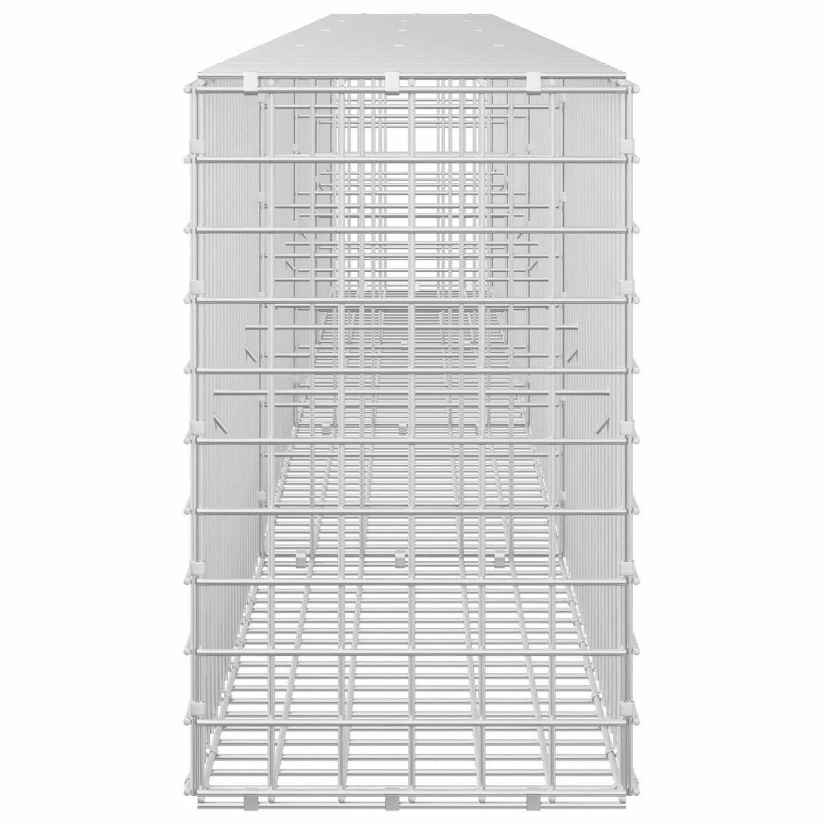 vidaXL Gabion z drutu 3,5 mm i siatką 5x5 cm 400x30x50 cm