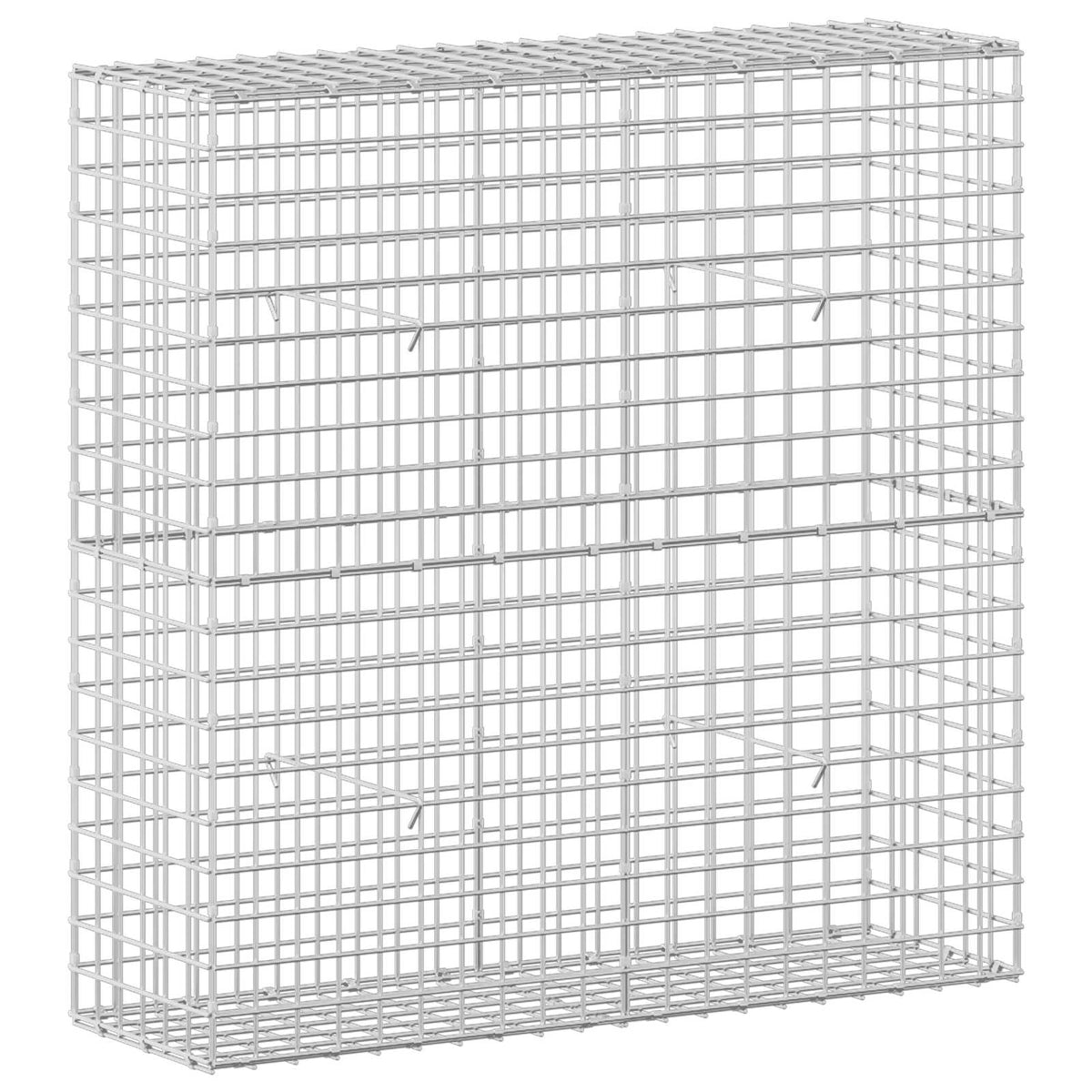 vidaXL Gabion z drutu 3,5 mm i siatką 5x5 cm 100x30x100 cm