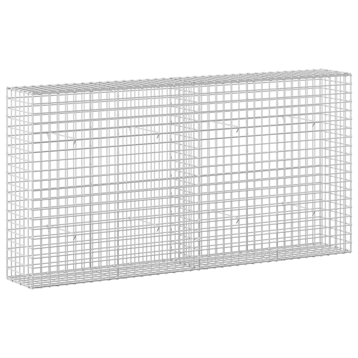 vidaXL Gabion z drutu 3,5 mm i siatką 5x5 cm 200x30x100 cm