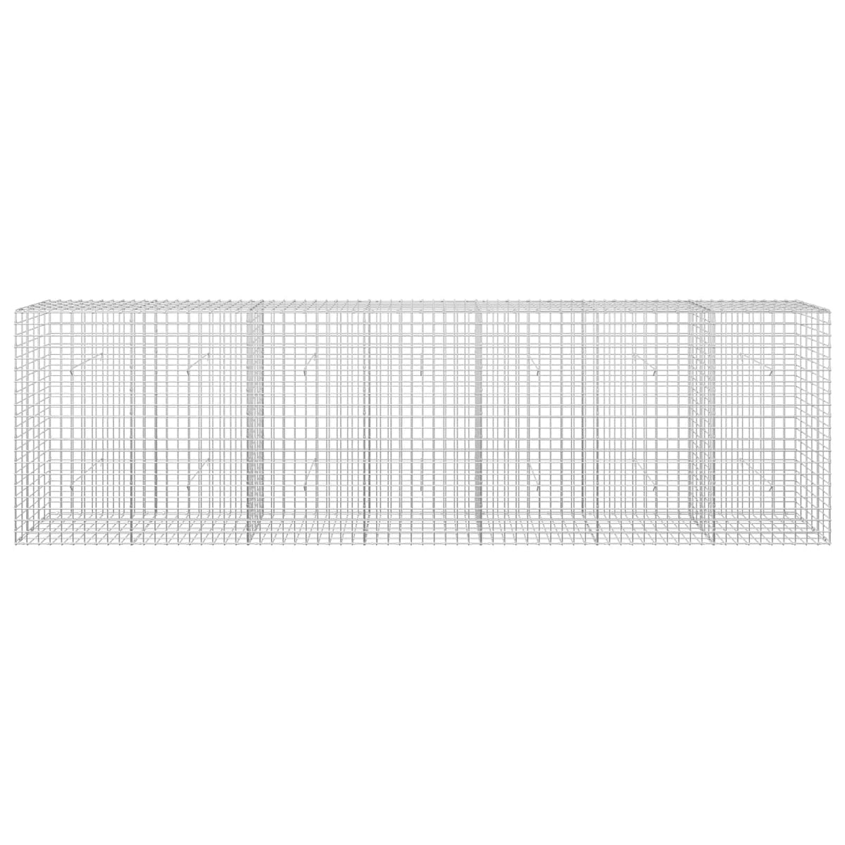 vidaXL Gabion z drutu 3,5 mm i siatką 5x5 cm 350x30x100 cm