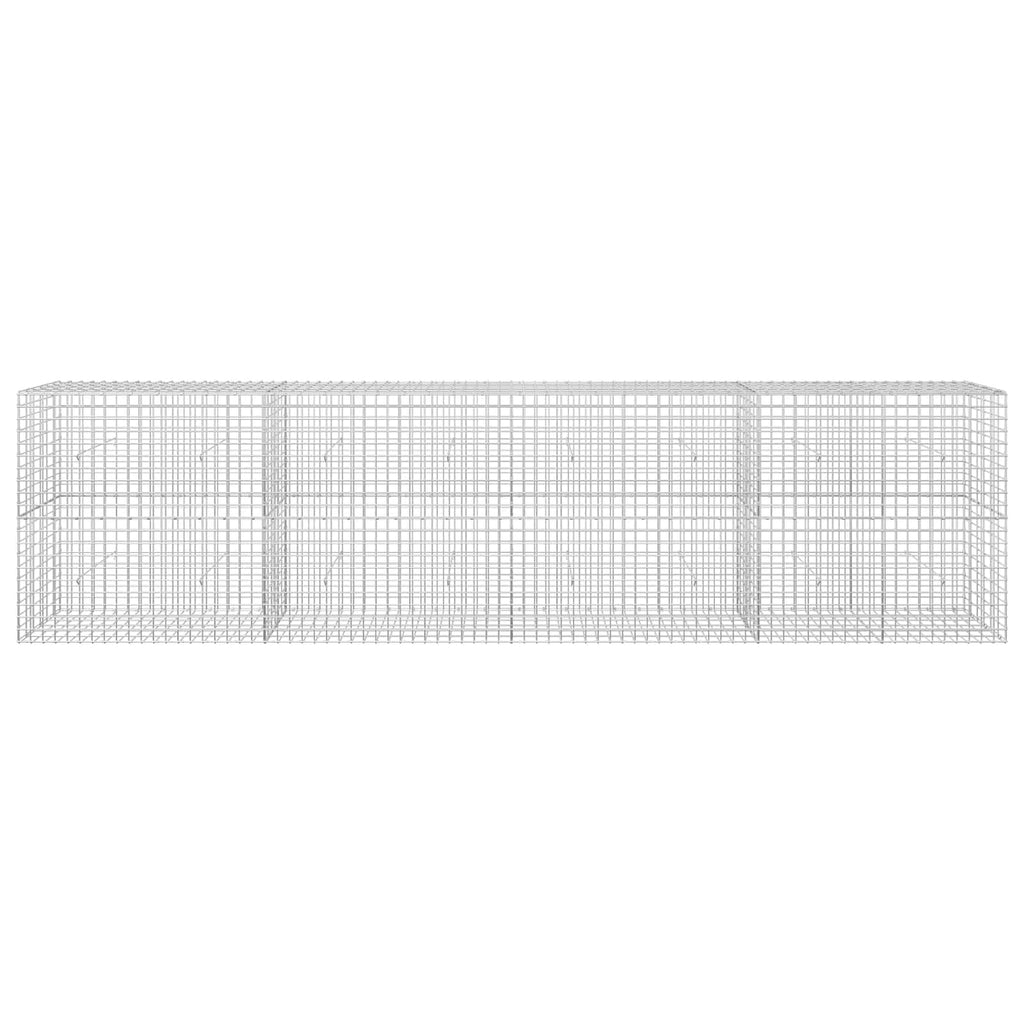 vidaXL Gabion z drutu 3,5 mm i siatką 5x5 cm 400x30x100 cm