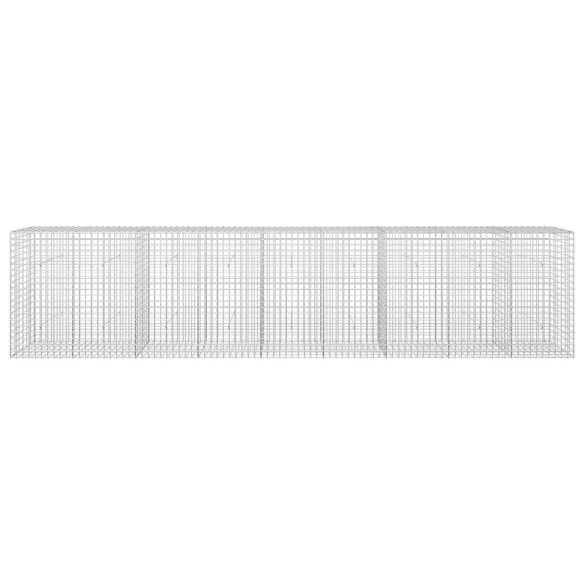 vidaXL Gabion z drutu 3,5 mm i siatką 5x5 cm 450x30x100 cm