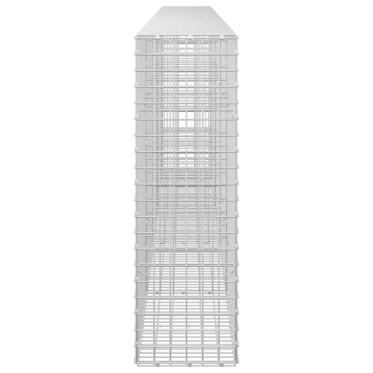 vidaXL Gabion z drutu 3,5 mm i siatką 5x5 cm 450x30x100 cm