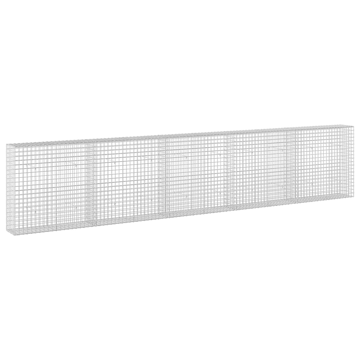 vidaXL Gabion z drutu 3,5 mm i siatką 5x5 cm 500x30x100 cm