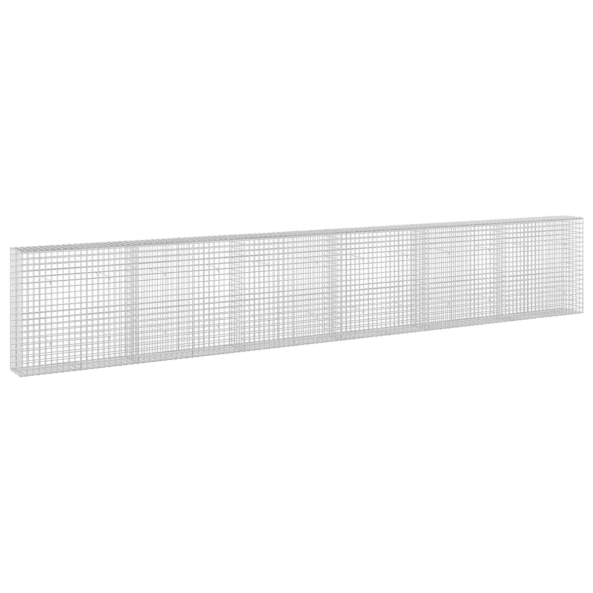 vidaXL Gabion z drutu 3,5 mm i siatką 5x5 cm 600x30x100 cm