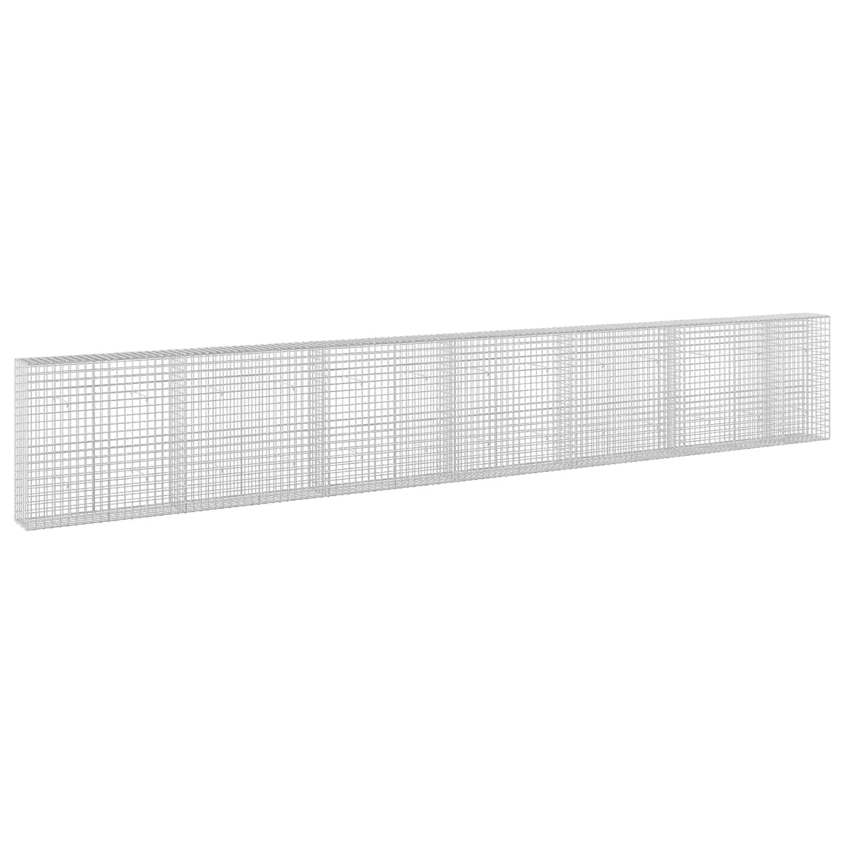 vidaXL Gabion z drutu 3,5 mm i siatką 5x5 cm 650x30x100 cm