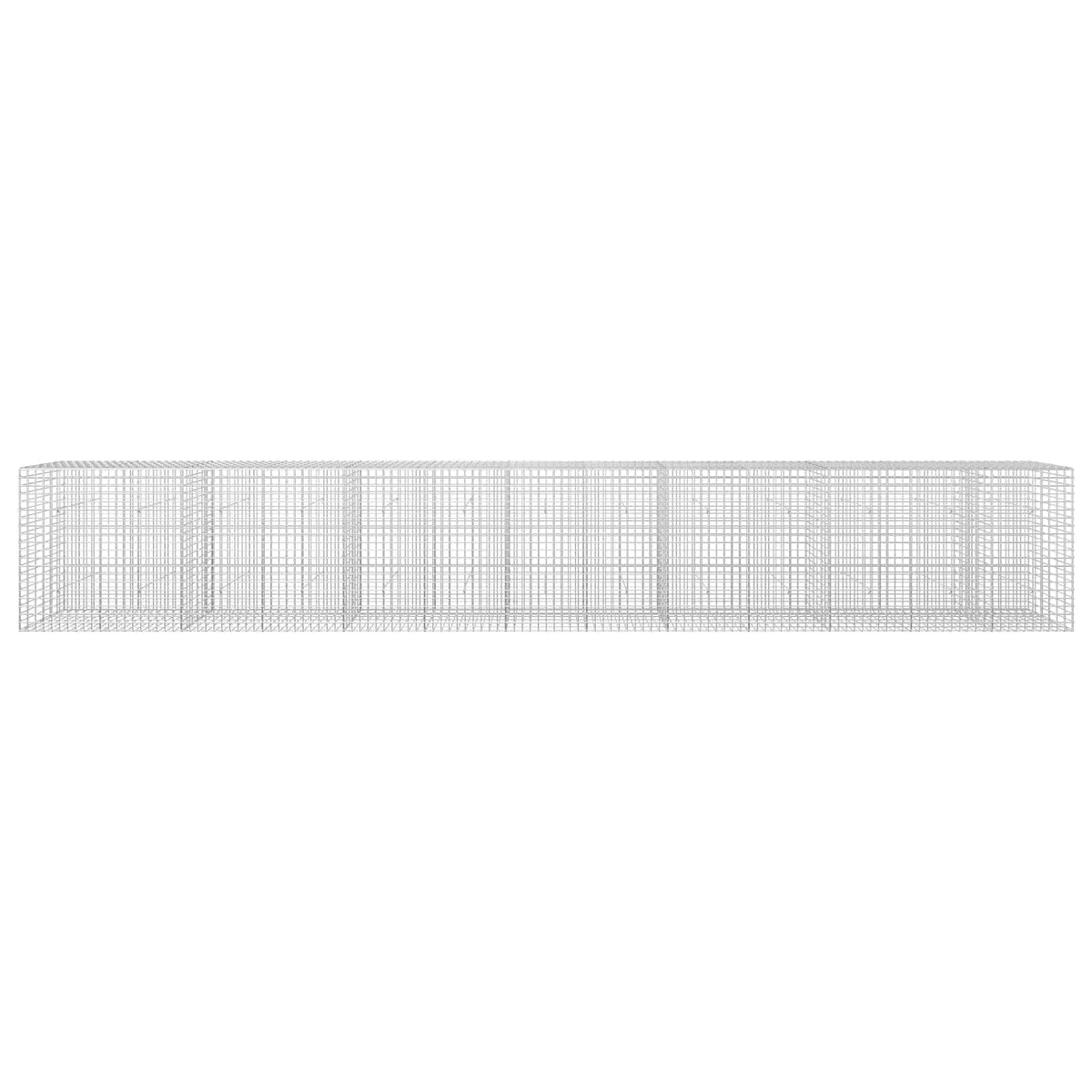 vidaXL Gabion z drutu 3,5 mm i siatką 5x5 cm 650x30x100 cm