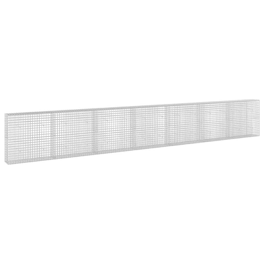 vidaXL Gabion z drutu 3,5 mm i siatką 5x5 cm 700x30x100 cm