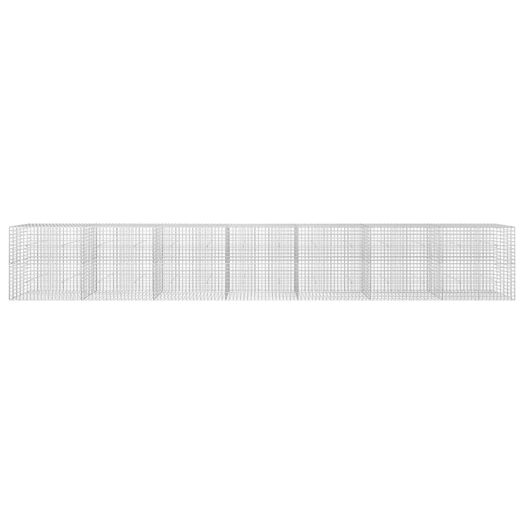 vidaXL Gabion z drutu 3,5 mm i siatką 5x5 cm 700x30x100 cm