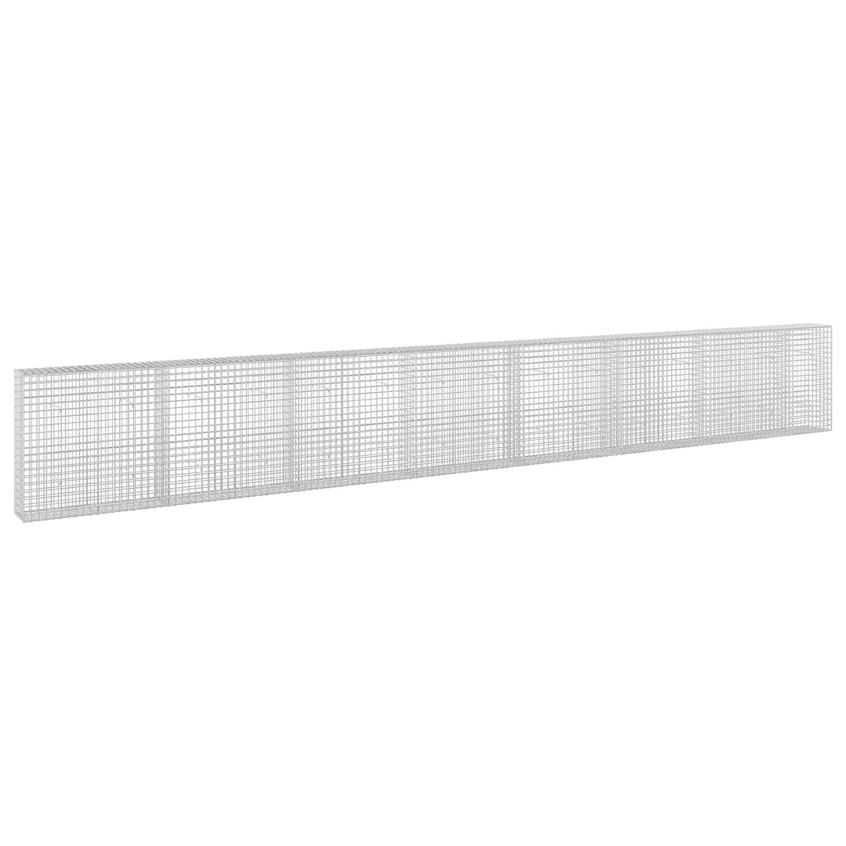 vidaXL Gabion z drutu 3,5 mm i siatką 5x5 cm 750x30x100 cm