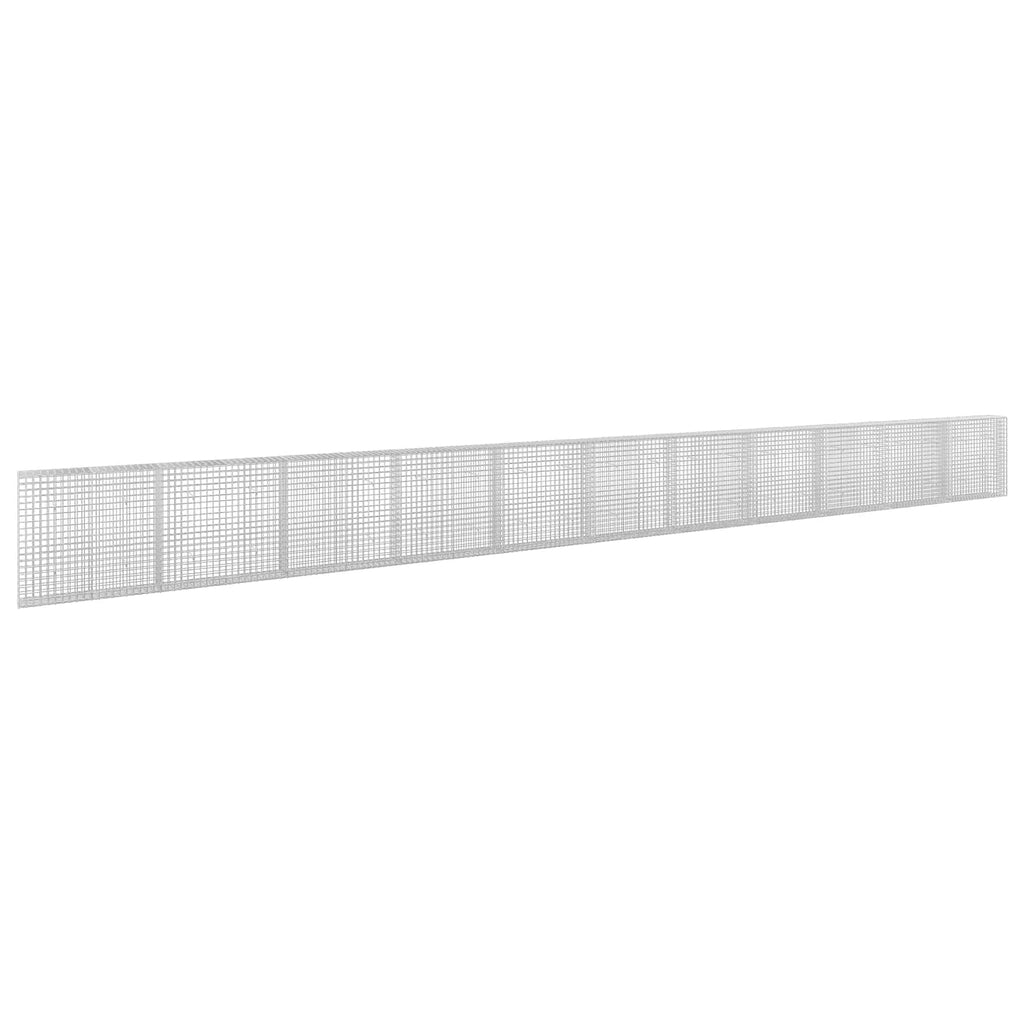 vidaXL Gabion z drutu 3,5 mm i siatką 5x5 cm 1100x30x100 cm