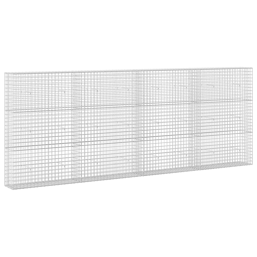 vidaXL Gabion z drutu 3,5 mm i siatką 5x5 cm 400x30x150 cm