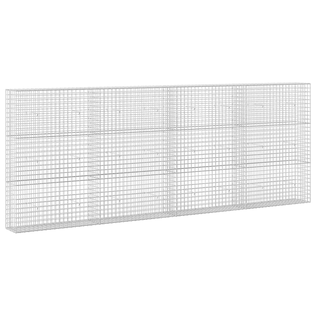 vidaXL Gabion z drutu 3,5 mm i siatką 5x5 cm 400x30x150 cm