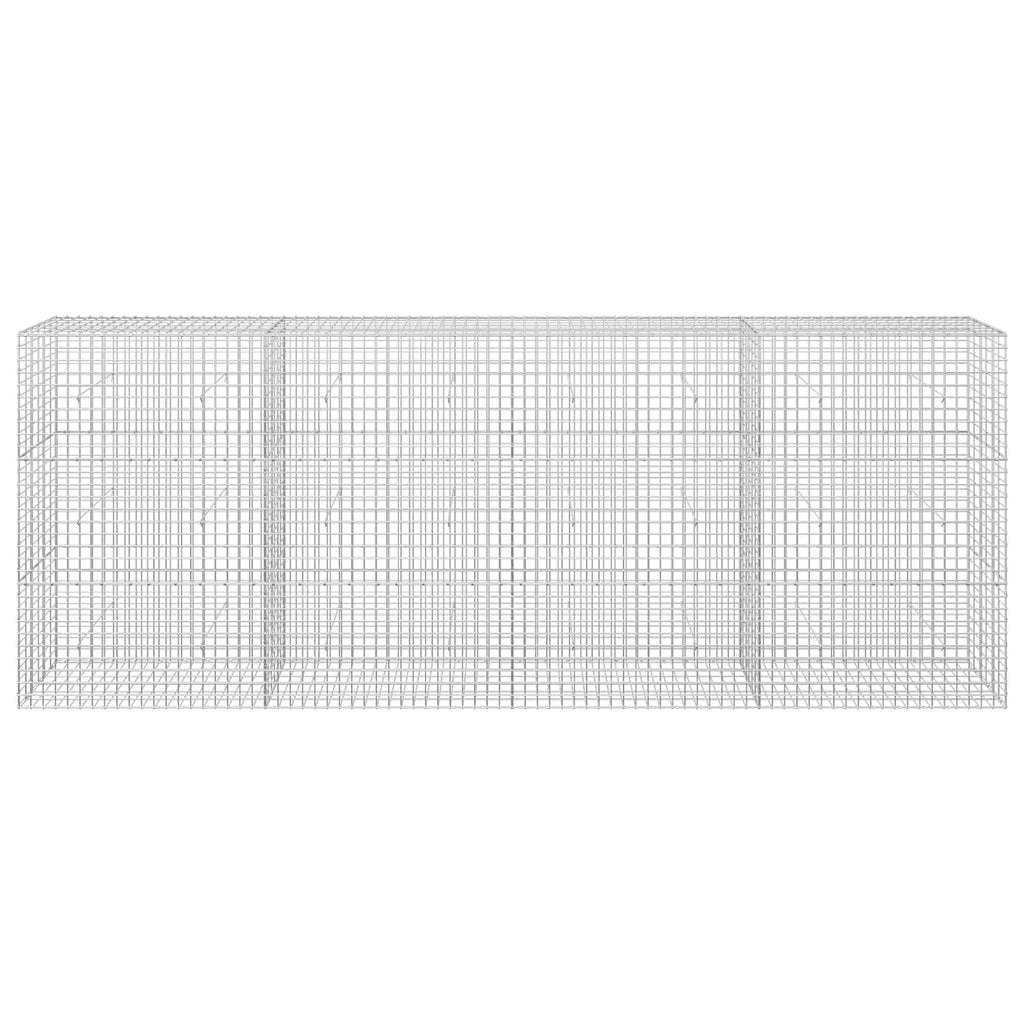 vidaXL Gabion z drutu 3,5 mm i siatką 5x5 cm 400x30x150 cm
