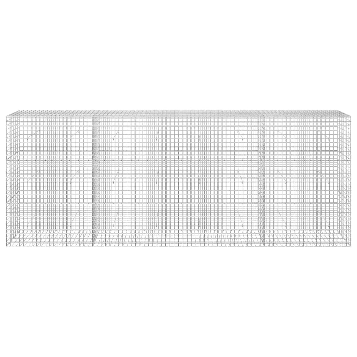 vidaXL Gabion z drutu 3,5 mm i siatką 5x5 cm 400x30x150 cm