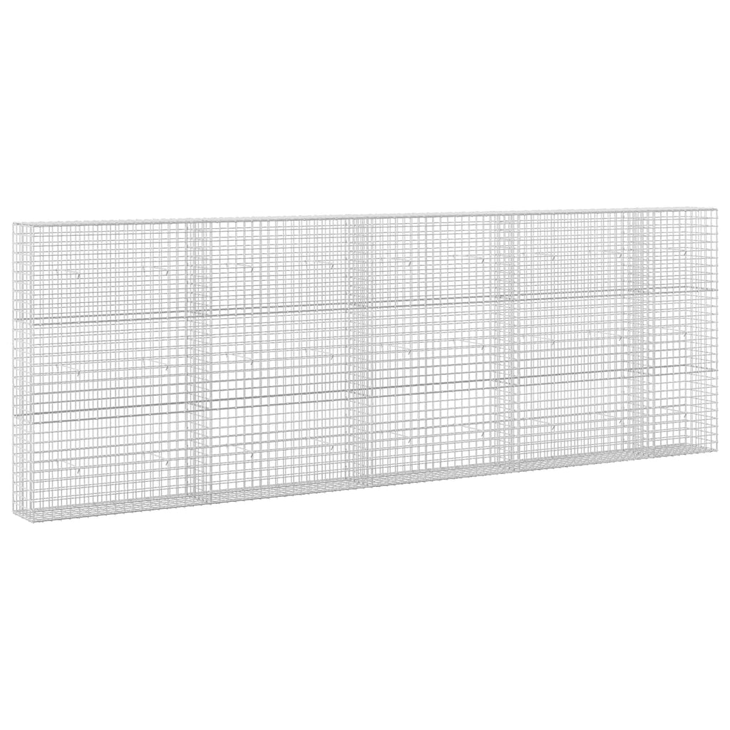 vidaXL Gabion z drutu 3,5 mm i siatką 5x5 cm 450x30x150 cm