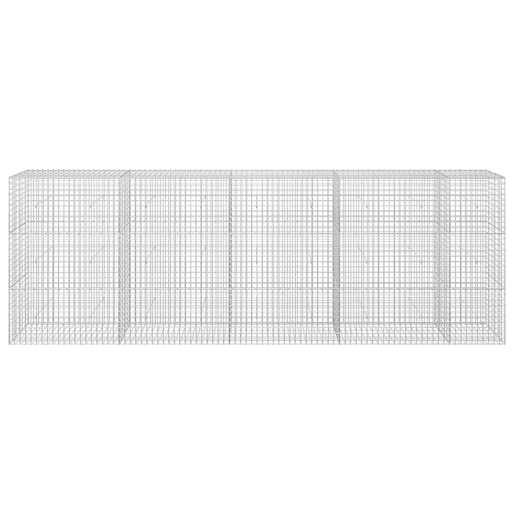 vidaXL Gabion z drutu 3,5 mm i siatką 5x5 cm 450x30x150 cm
