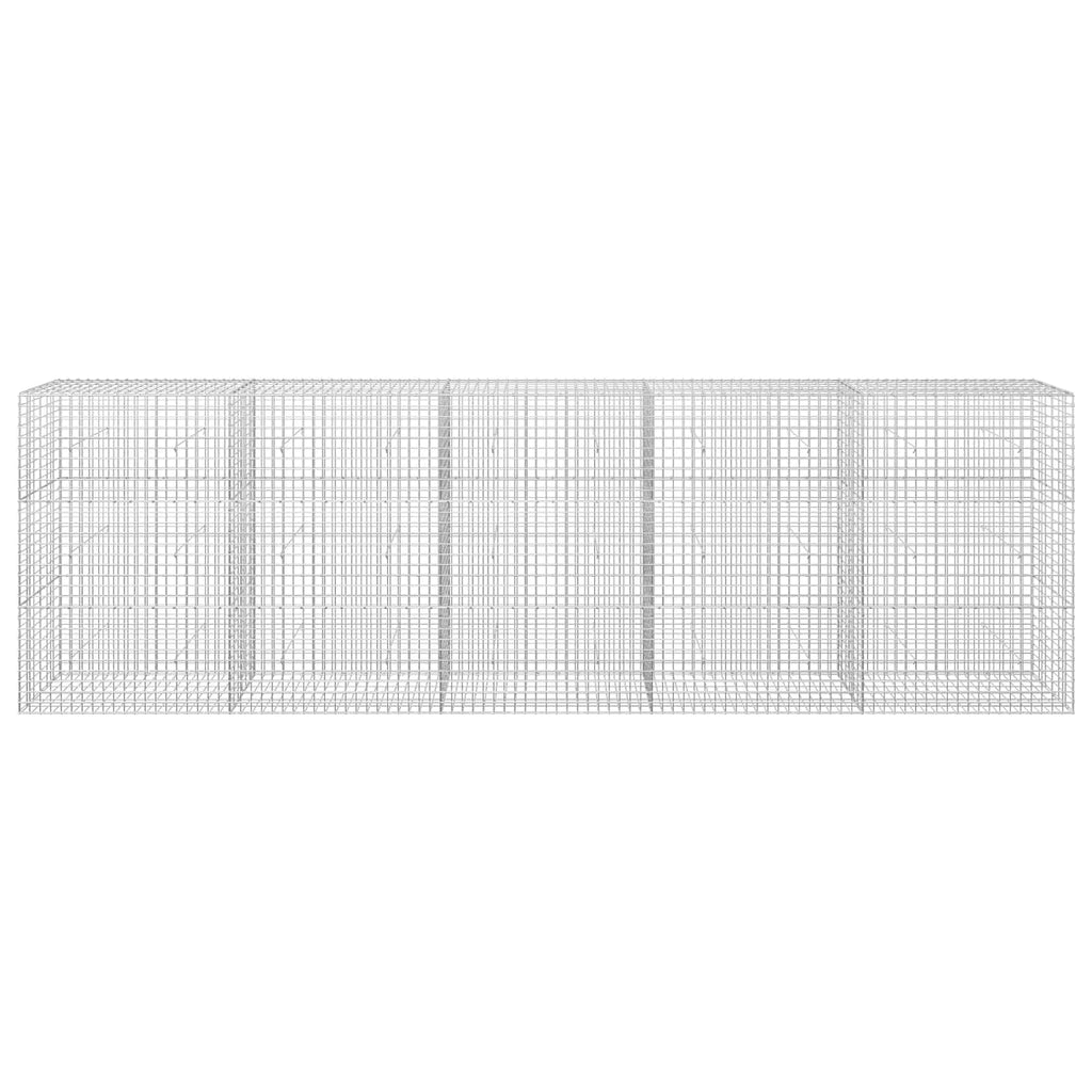 vidaXL Gabion z drutu 3,5 mm i siatką 5x5 cm 500x30x150 cm