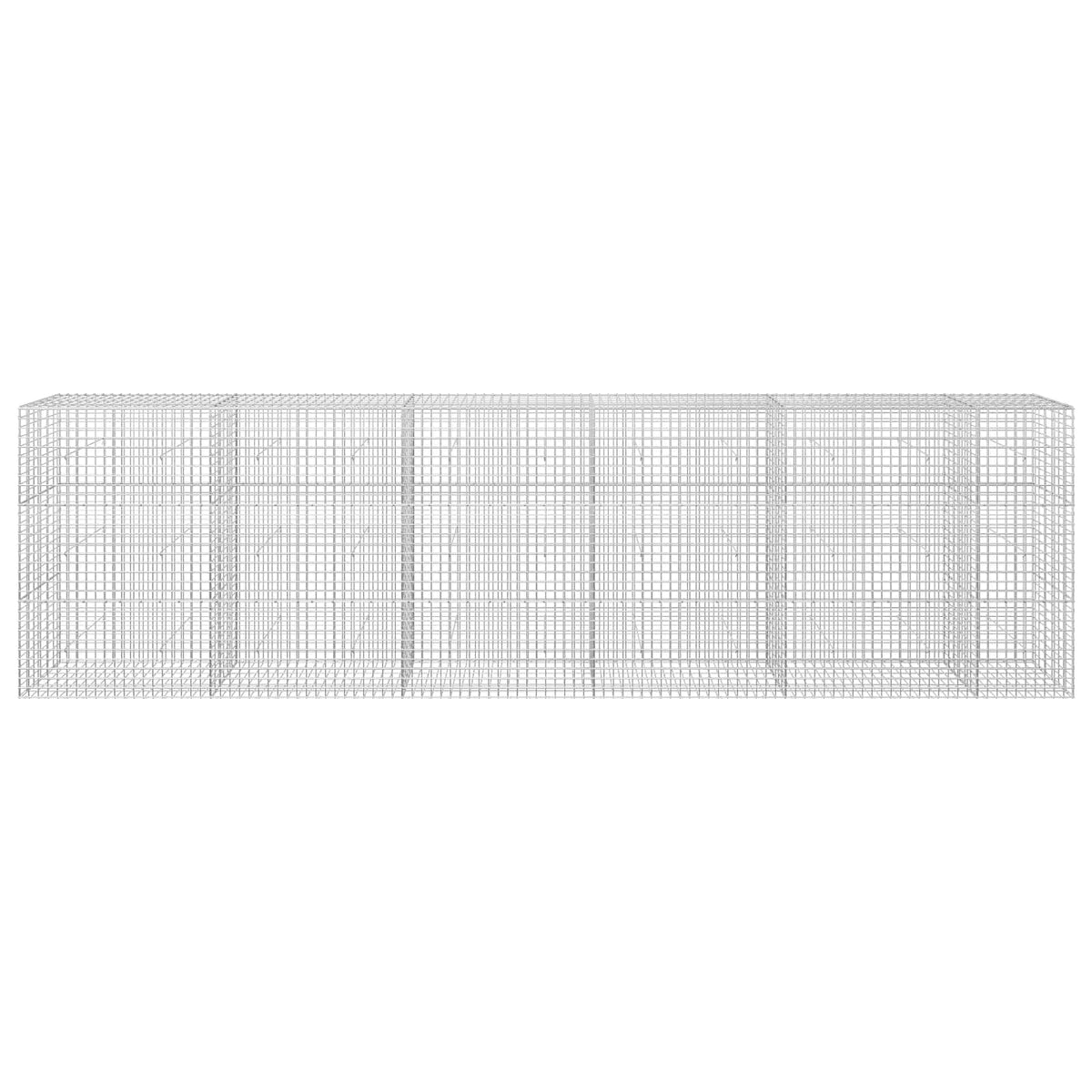 vidaXL Gabion z drutu 3,5 mm i siatką 5x5 cm 550x30x150 cm