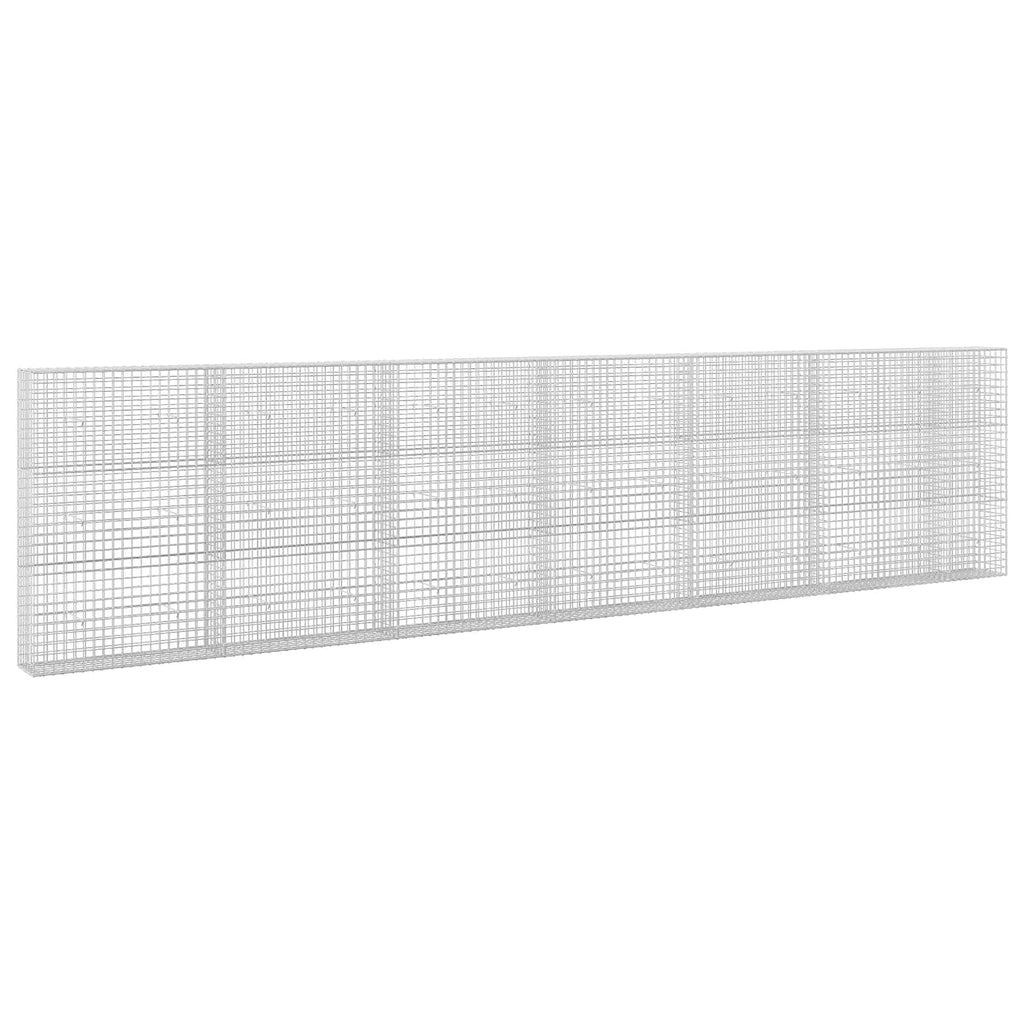 vidaXL Gabion z drutu 3,5 mm i siatką 5x5 cm 650x30x150 cm