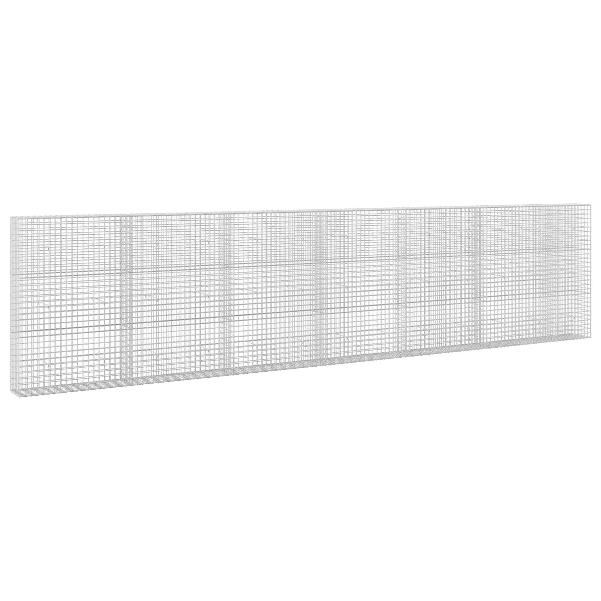 vidaXL Gabion z drutu 3,5 mm i siatką 5x5 cm 650x30x150 cm